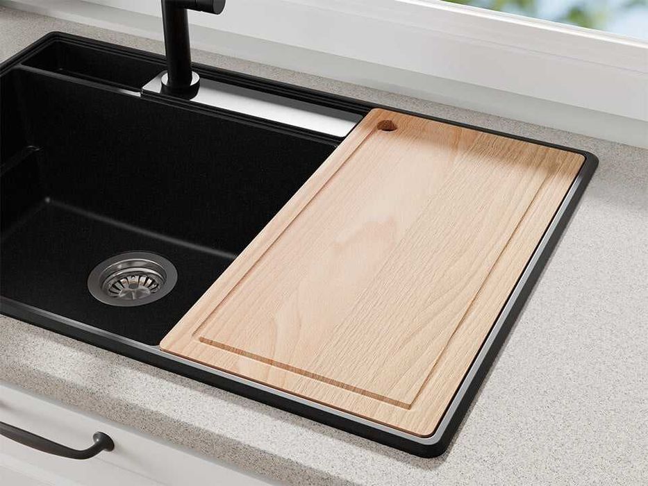 Графит кухненска гранитна мивка Париж 80 Work&Store 780 x 530 мм