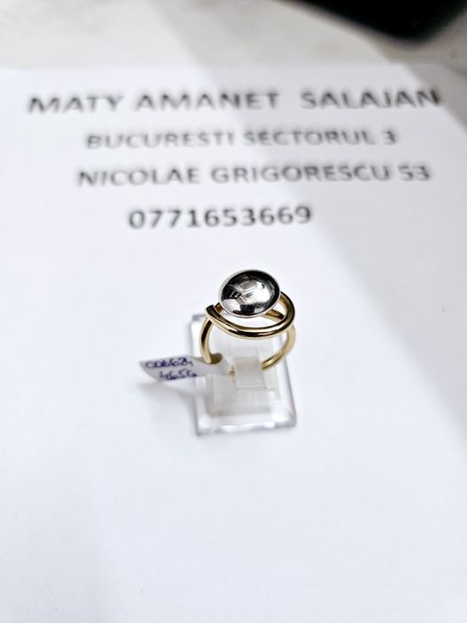 Vand inel dama din aur 14 k 4.65 g cod 624