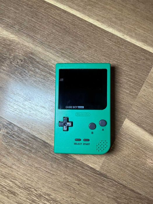 Nintendo Game Boy Pocket cu ecran IPS Hispeedido 2.8" + 10 jocuri