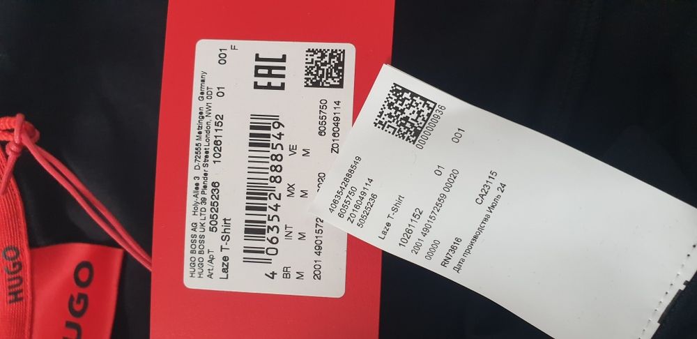 Hugo Boss HUGO Laze T - Shirt Cotton M НОВО! ОРИГИНАЛ! Мъжка Тениска!