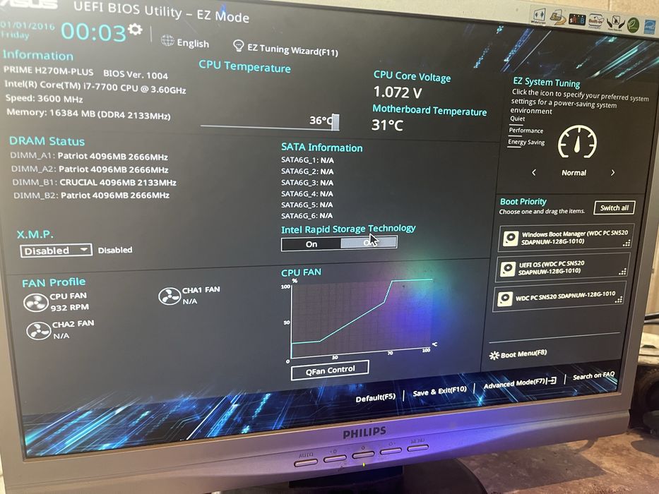 Kit I7 7700, 16gb ddr4 ram, 128gb ssd nvme, cooler