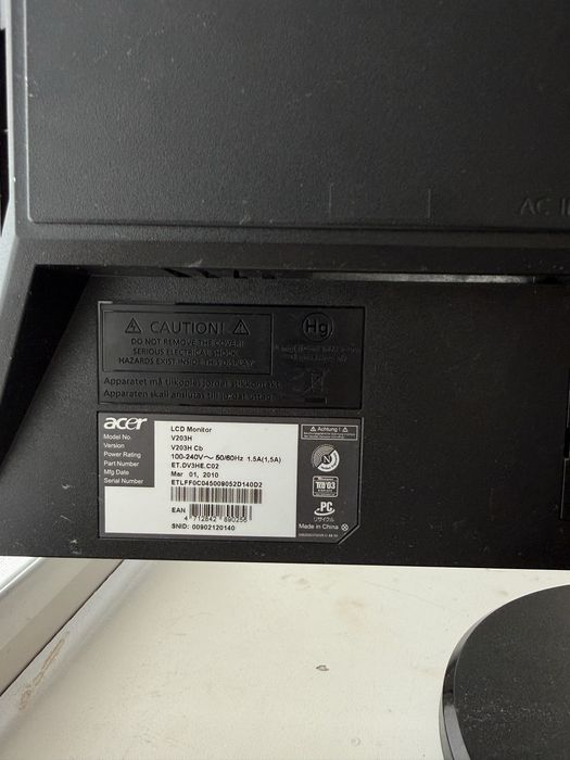 Монитор acer б/у