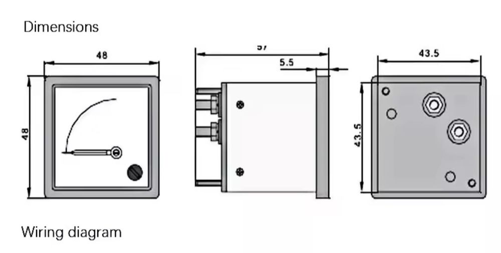 Ampermetru analogic AC 30 A