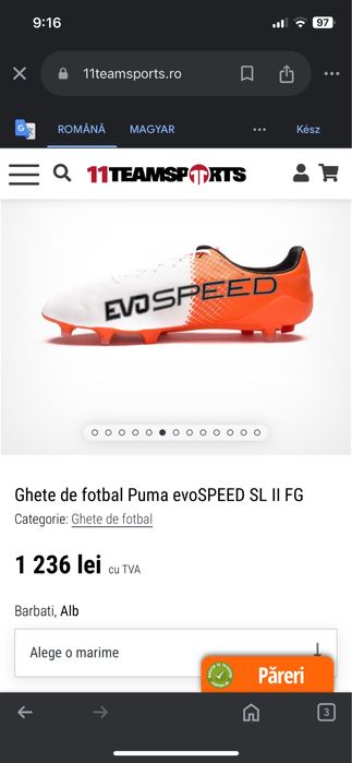 Pantof fotbal puma EVOSPEED