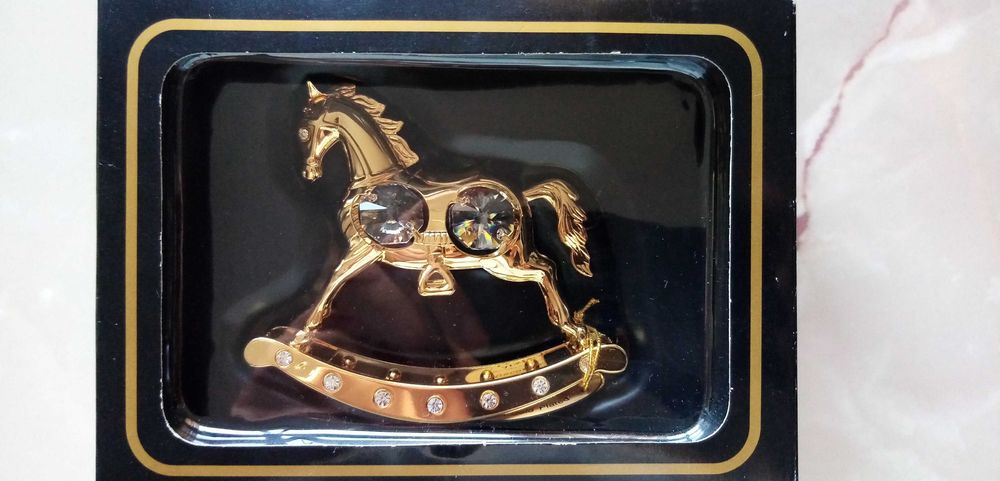 Cal cu cristale Swarovski, decoratiune, cadou, nou