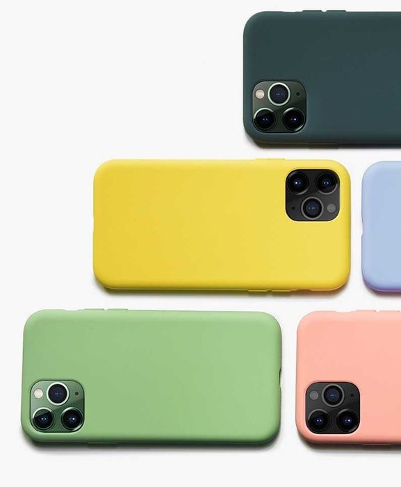 Цветен Кейс Калъф iPhone, Samsung, Xiaomi, Redmi, Motorola, Huawei силиконов гръб