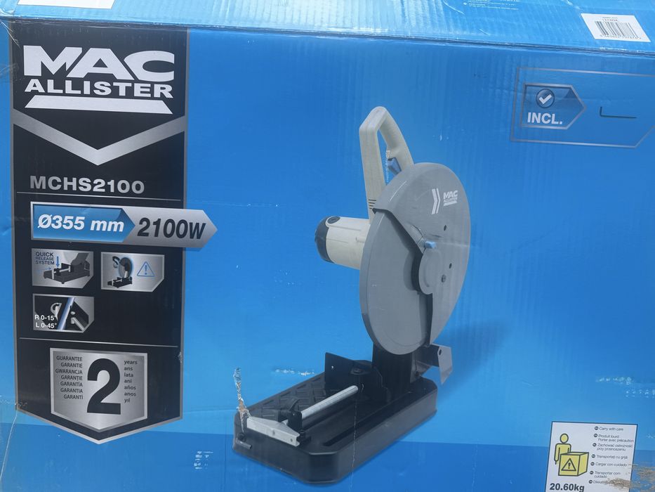 Ъглошлайф / машина за рязане на метал – 2100W (Ø355 мм)