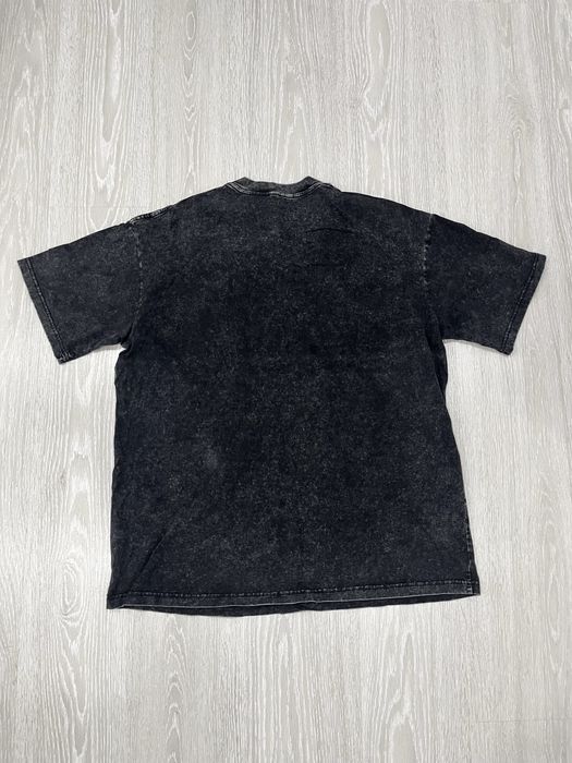 Черная варенная футболка oversize
