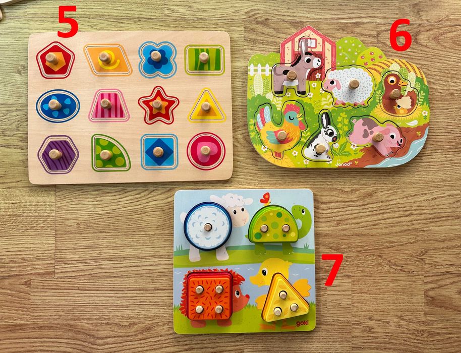 Дървени играчки и конструктор