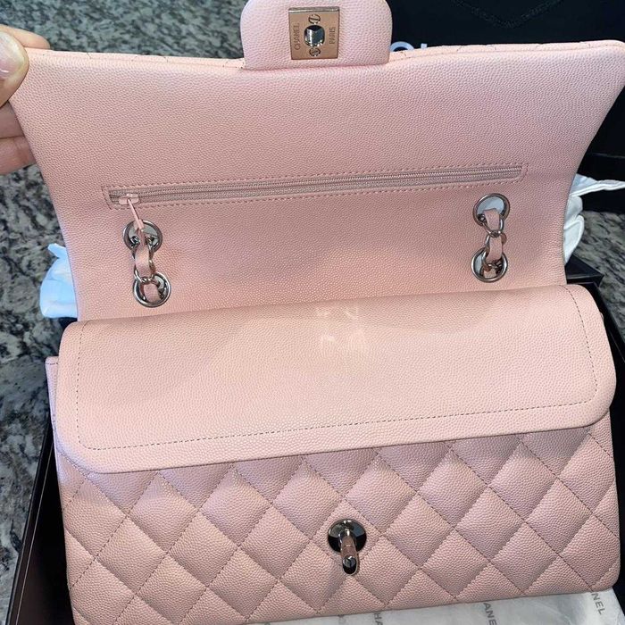 Geantă Chanel din Piele Roz, Poseta Chanel din Piele Caviar