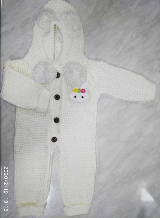 Вязанный комбензон 6-16мес