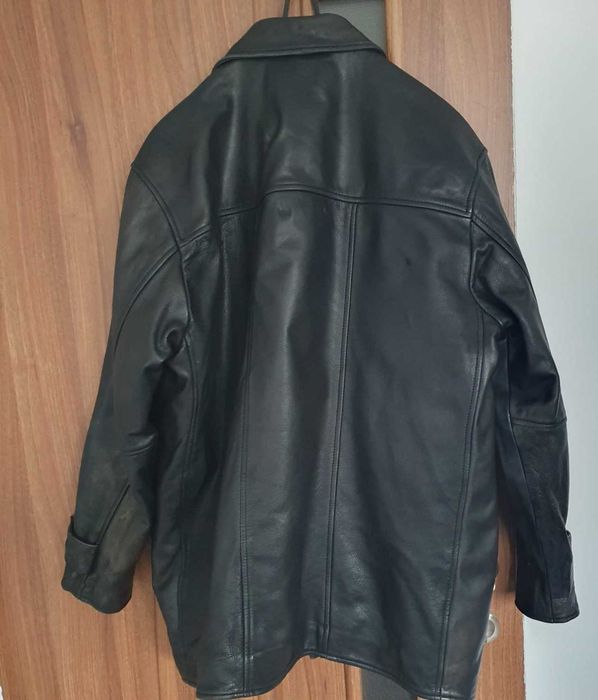 Geacă piele îmblănită, XL
