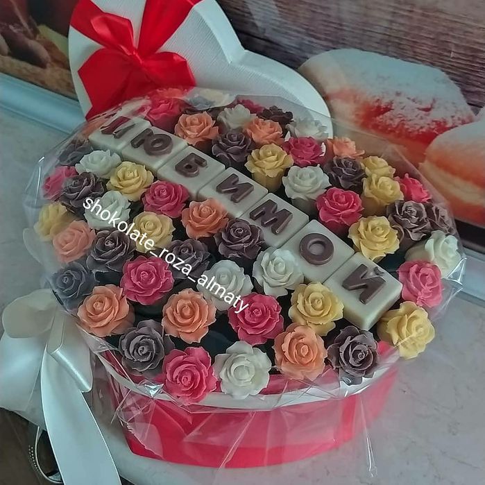 Шоколадные розы, букет, подарок