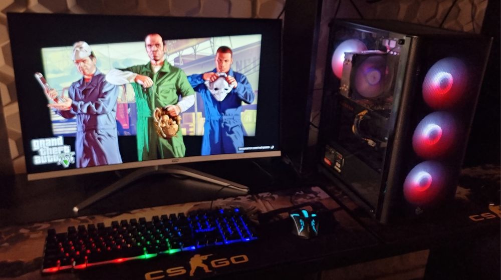 Игровой и монтаж учун МОЩНЫЙ КОМПЬЮТЕР полный комплект + ДОСТАВКА