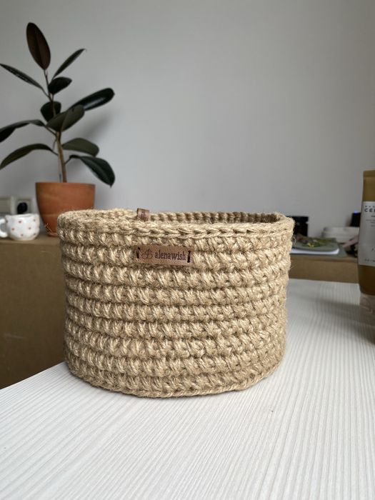 Корзина джутовая hand made