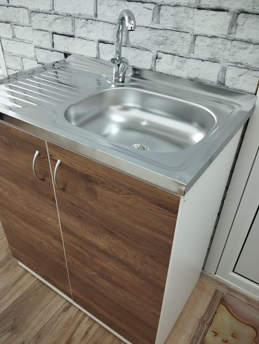 Шкаф с мивка +батерия+сифон