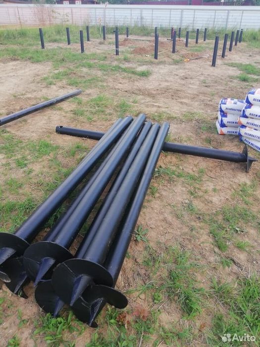 Винтовые сваи различного диаметра