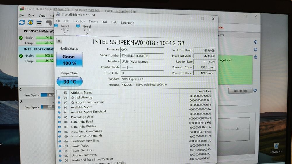 SSD Intel 660p series 1Tb