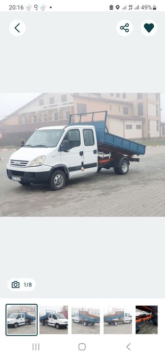 Iveco Daily 35c18 basculabil sasiu fisurat