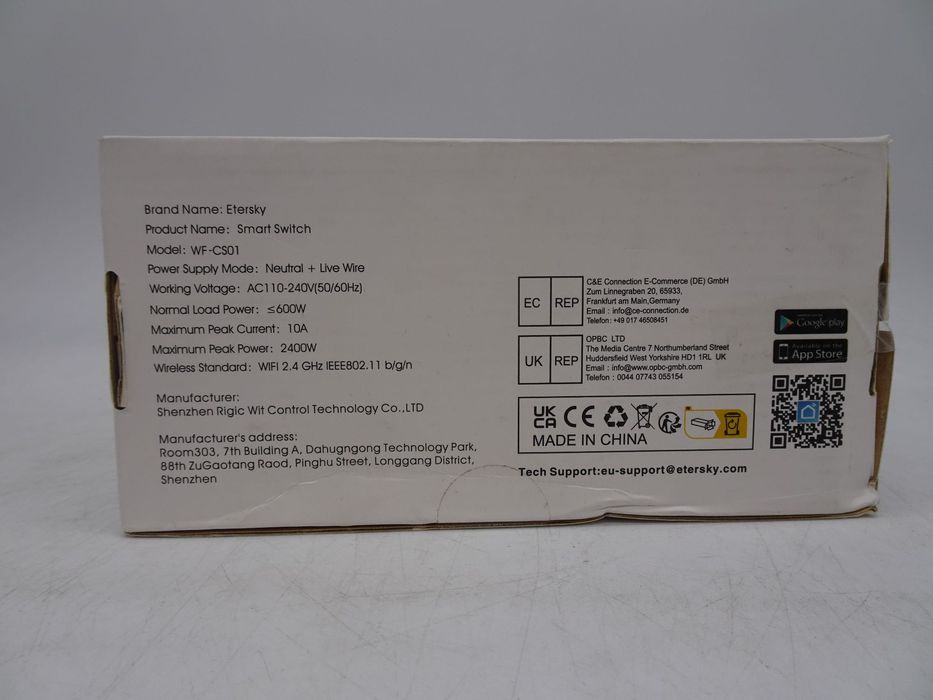 Comutator inteligent pentru rulouri Etersky WiFi