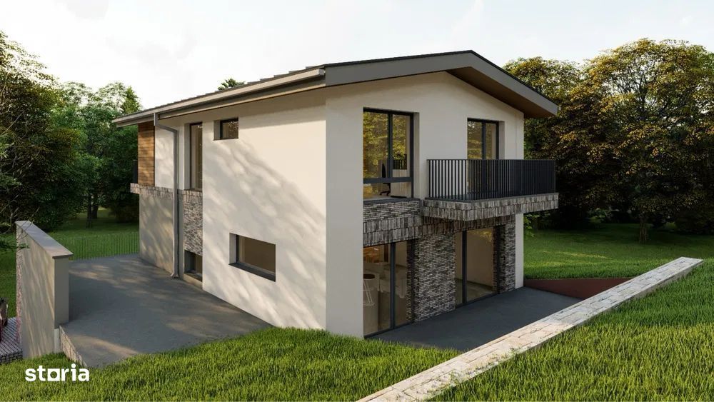Casa individuala D+P+E cu garaj 220 mp utili, 550mp teren - Chinteni