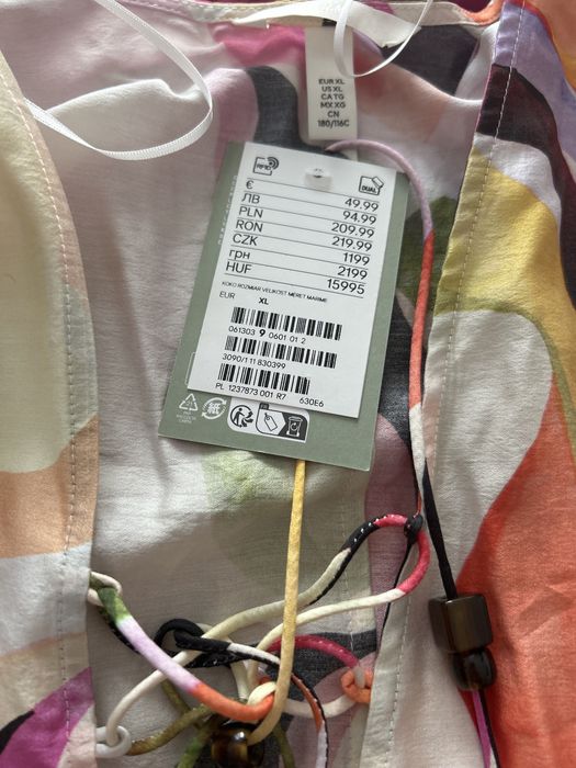 Superba rochie de vara H&M snururi si fente - XL