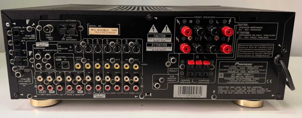 Amplificator Pioneer VSX-808RDS Receiver DTS Dolby Digital DSP 5.1 Sub Out Optic