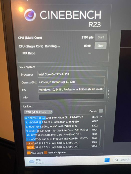 Lenovo ThinkPad X390 i5-8365U 16GB RAM 256GB SSD Touch Screen Бизнес Лаптоп !