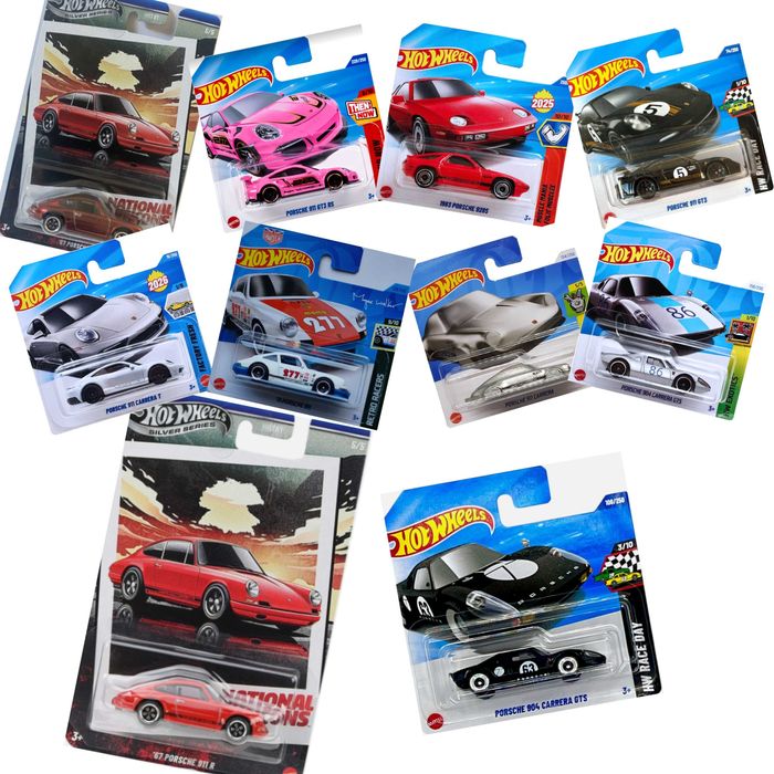 Hot Wheels Porsche GT3 RS, 911, 928, 904, Carrera, Rallye, Turbo, 934