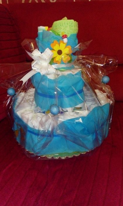 Торта от памперси за бебе