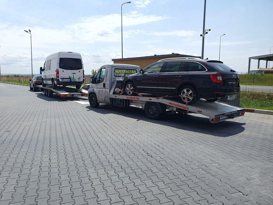 Tractări auto Timisoara, A1, NON STOP,platforma , șlep platforma