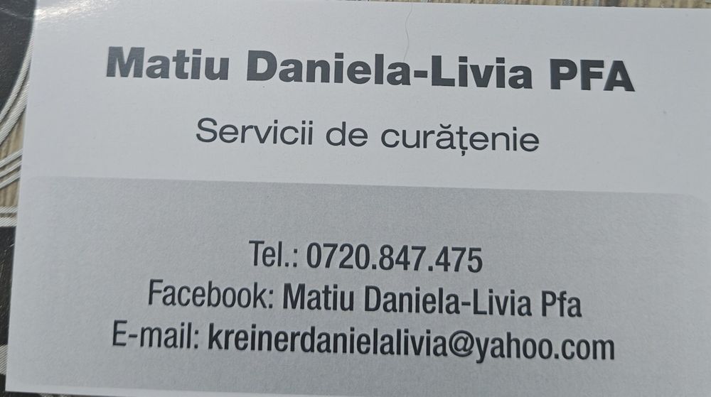 Prestez servicii de curatenie