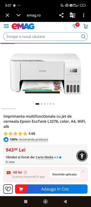 Imprimanta Epson EcoTank L3256