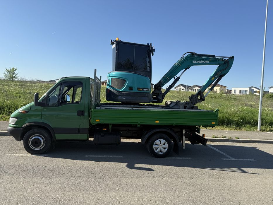 De Inchiriat Miniexcavator 3,5 + Picon + Basculanta  Transport