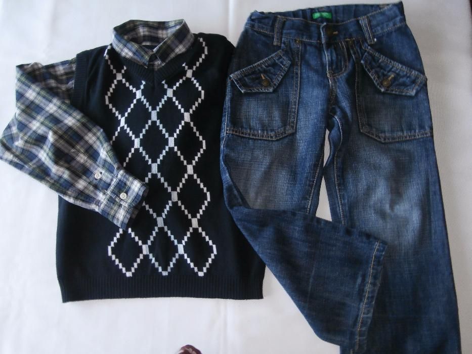 Дънки, риза и пуловер- за 10 лева