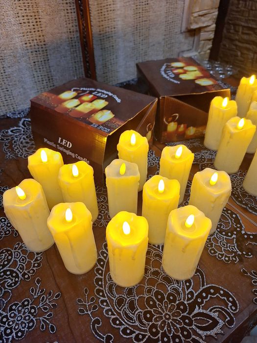 Новые электронные свечи большие 12 см