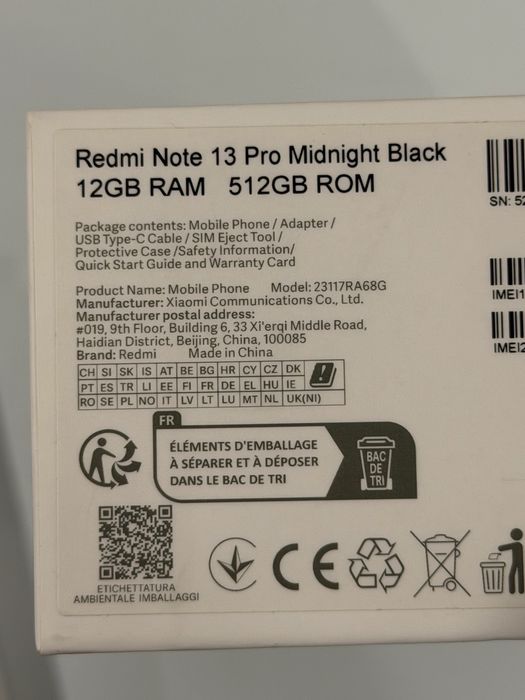 Redmi Note 13 Pro 12/512 Идеал, Полный комплект
