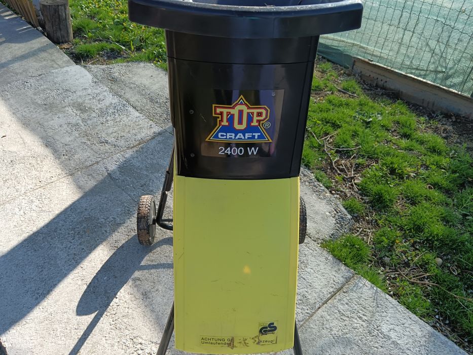 Tocător electric pentru crengi, Top Craft, motor 2400W