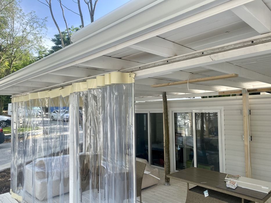 Ветроупорни завеси шатри ветробрани тенти найлони ПВЦ винил