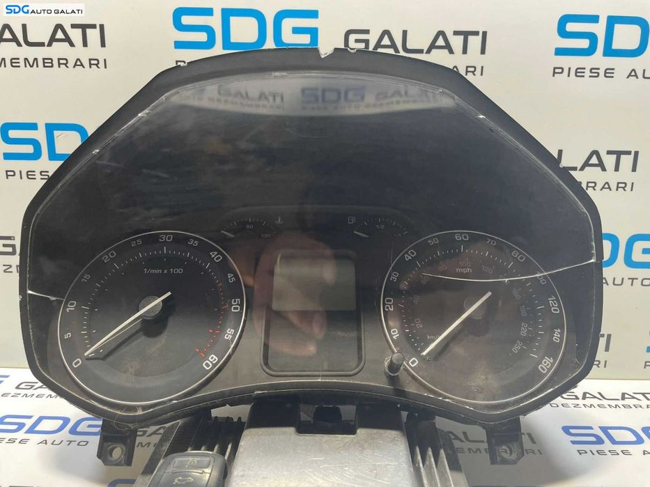 Kit Pornire ECU Calculator Motor Cip Cheie Ceas Bord Imobilizator Skoda Octavia 2 2.0 TDI BKD 2004 - 2008 Cod 03G906016HF 0281012292 [2729X] [2730X]