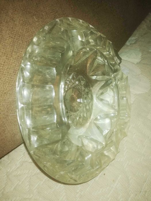 Оловен порцелан ваза пепелник