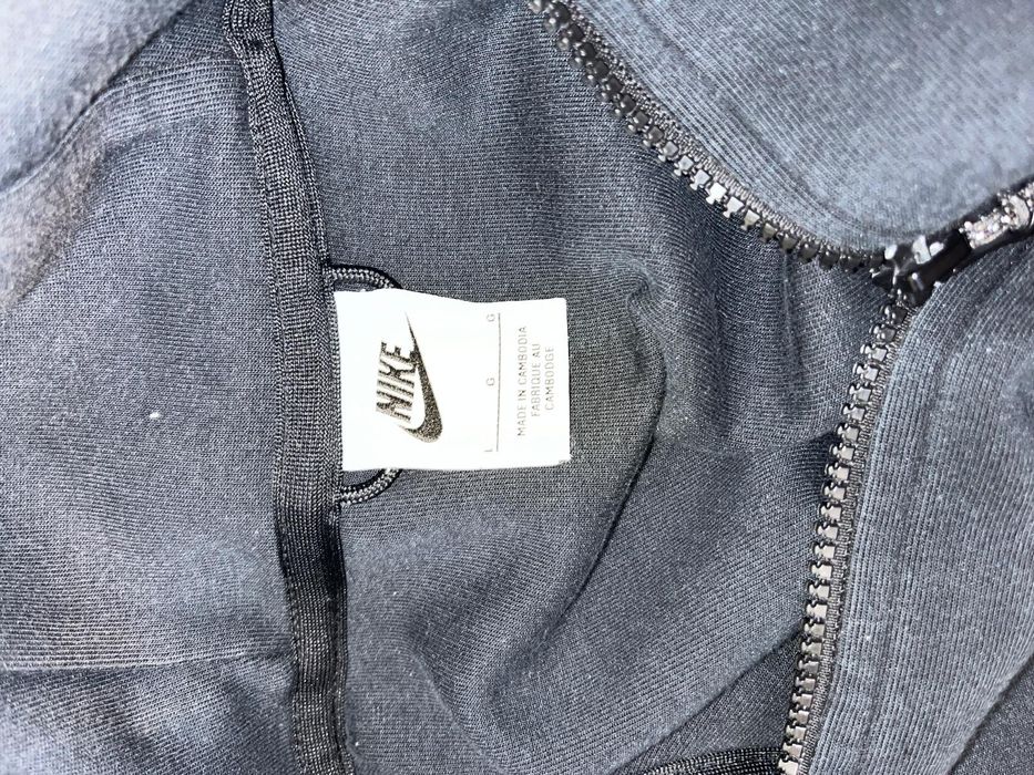 Hanorac nike tech negru cu gri