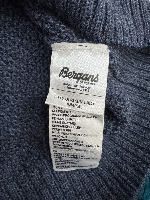 Мъжки пуловер 100% мерино вълна BERGANS OF NORWAY . Размер XS/S