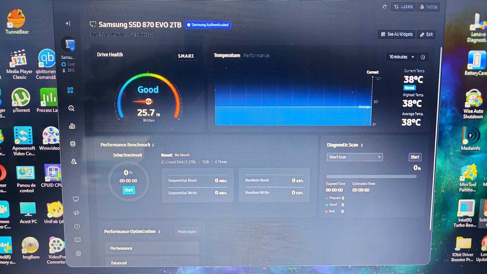 Lenovo G710  i7-4940MX  2TB SAMSUNG EVO  16GB Kingston HyperX CL9