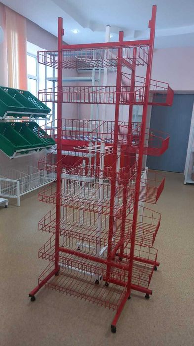 стеллаж металлические полки