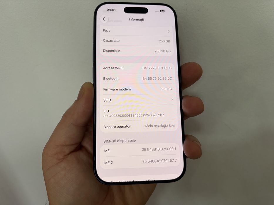 Iphone 17 Pro, 256 gb, Deep Blue