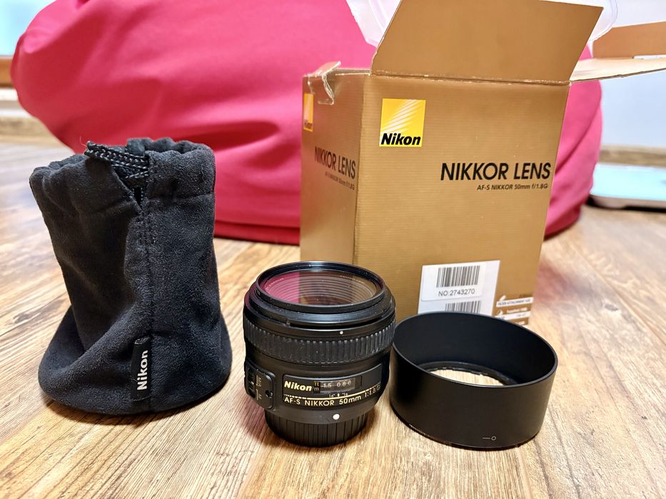 Обектив 50 мм. AF-S NIKKOR 50 mm f/ 1.8G