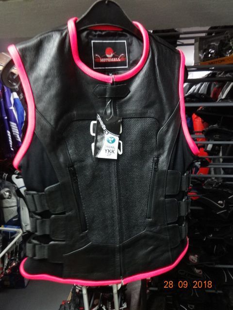 Icon дамски кожен мото елек xs s m l женски чопър телешки бокс нови