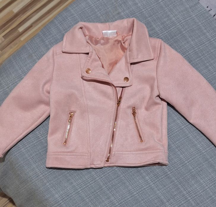 Geaca din piele intoarsa pentru fetite