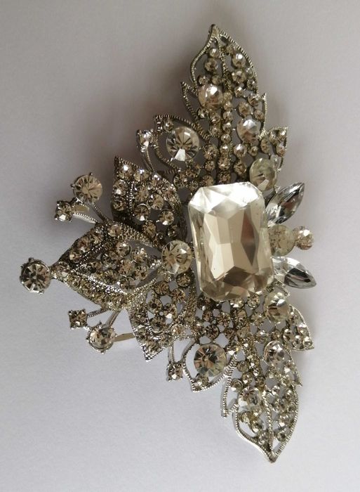 Accesoriu metalic cu pietre pentru rochii genti rochie Cristallini